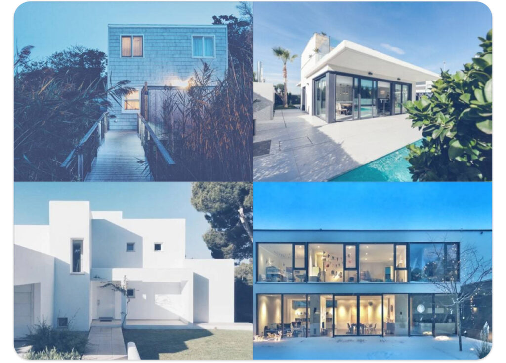 Automate the detection and classification of houses based on features like style, design, roofs, tiles, windows, porches, and surrounding elements with visual AI.